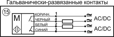 Датчик бесконтактный герконовый DG14RP18P-CD-2GNONC-BB-5-IS-M3.2